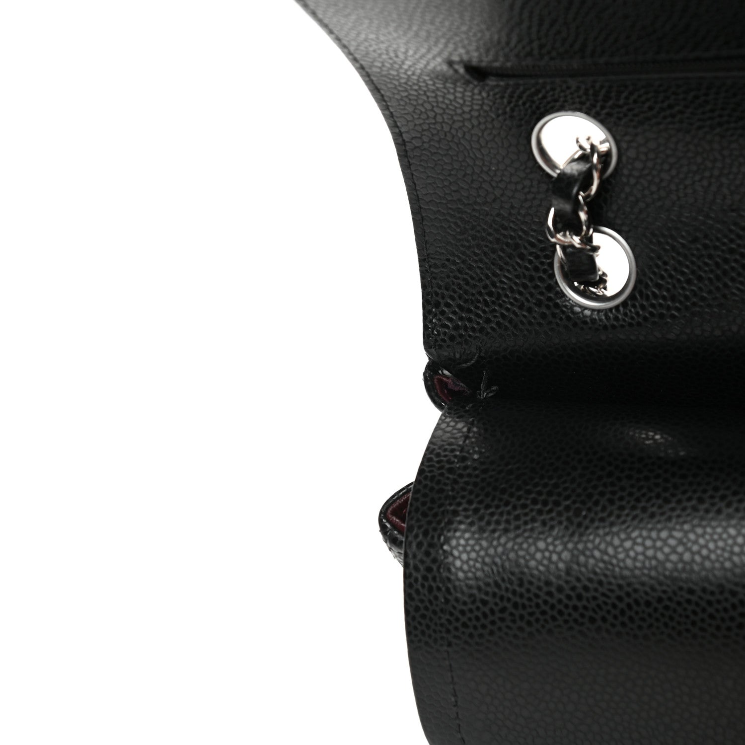 Chanel Caviar Quilted Medium Double Flap Black 13 of 15
