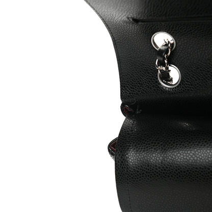 Chanel Caviar Quilted Medium Double Flap Black 13 of 15