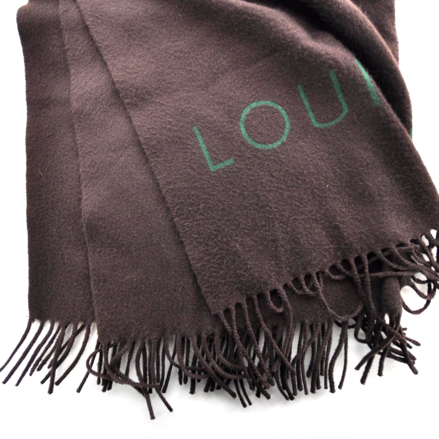 Louis Vuitton Cashmere Jhelam Stole Marron 4 of 4