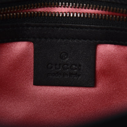 Gucci Velvet Matelasse Small GG Marmont Shoulder Bag Black 6 of 12