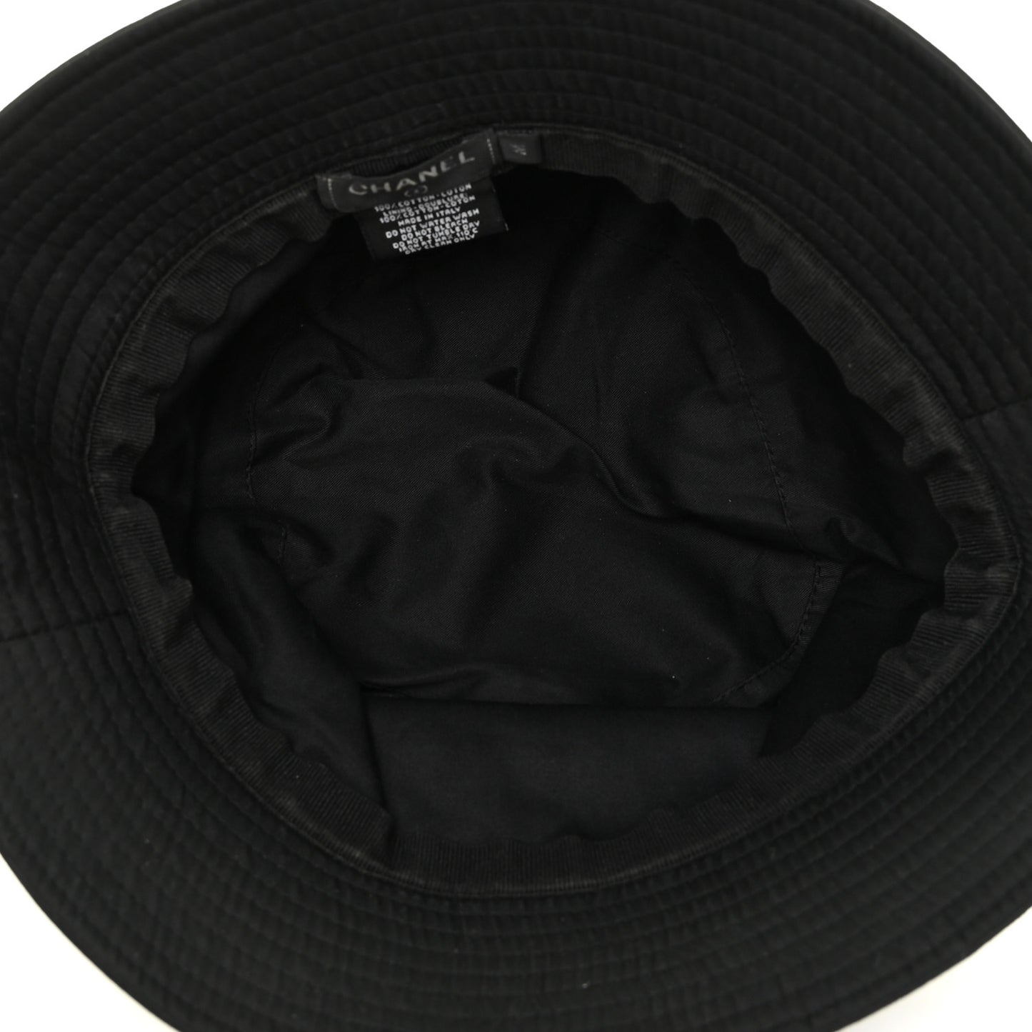 Cotton CC Bucket Hat M Black