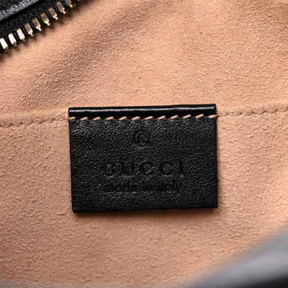 Gucci Calfskin Matelasse Small GG Marmont Chain Shoulder Bag Black 6 of 13