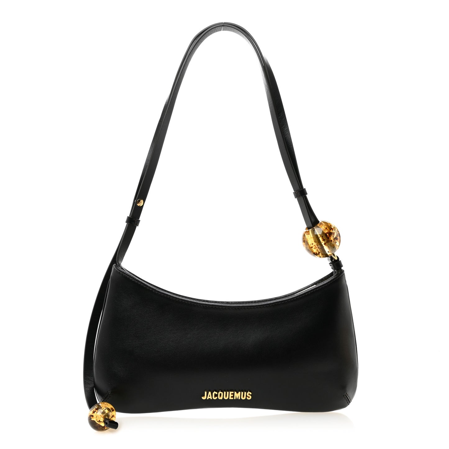 Smooth Calfskin Le Bisou Perle Black