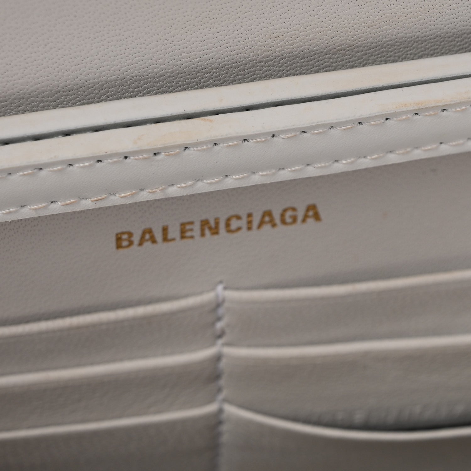 Balenciaga Shiny Box Calfskin Hourglass Chain Bag White 13 of 14