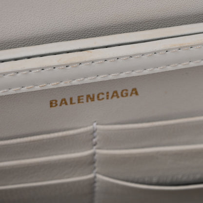 Balenciaga Shiny Box Calfskin Hourglass Chain Bag White 13 of 14