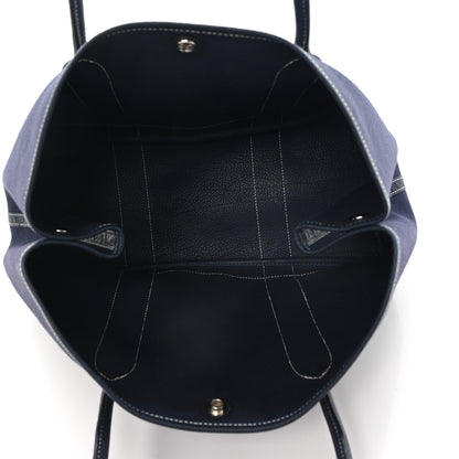 Hermes Toile Negonda Garden Party Tote 36 MM Bleu Marine 5 of 9