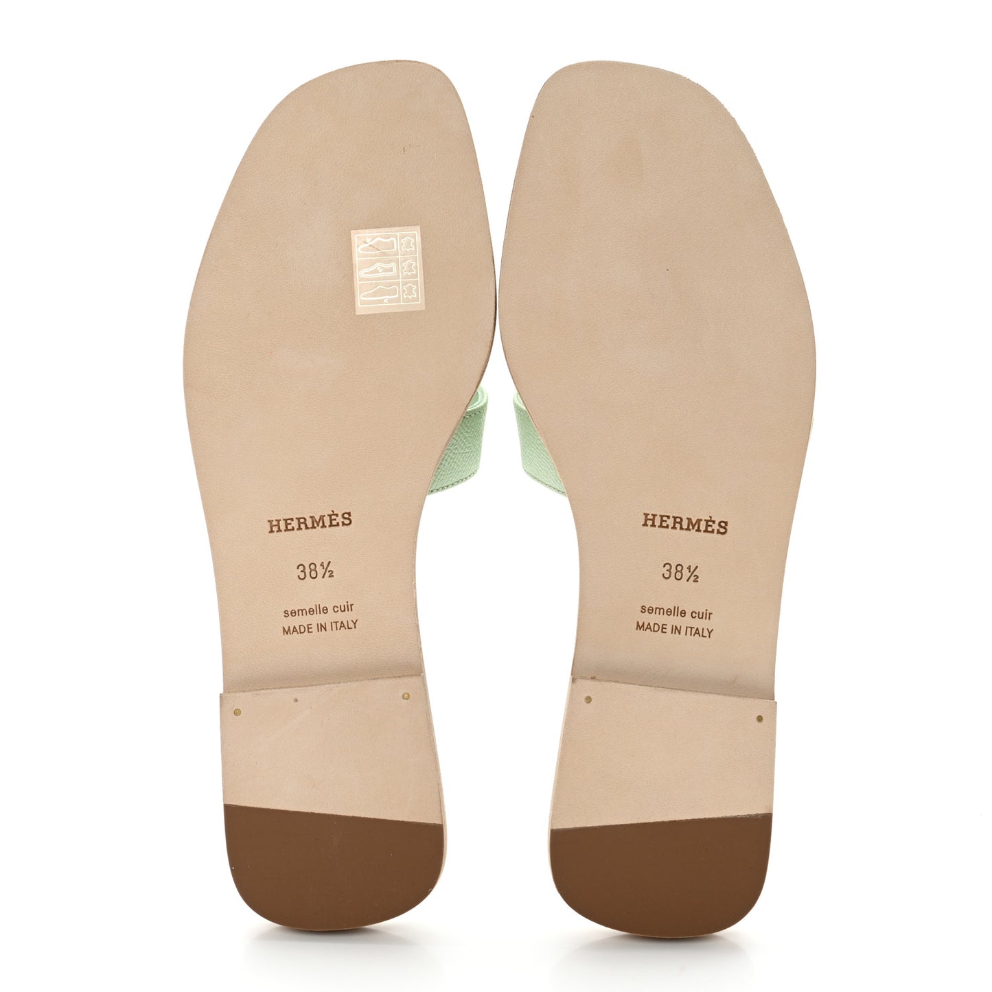 Epsom Oran Sandals 38.5 Vert Jade
