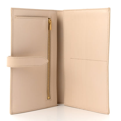 Celine Grained Calfskin Large Multifunction Strap Wallet Powder 5 of 6