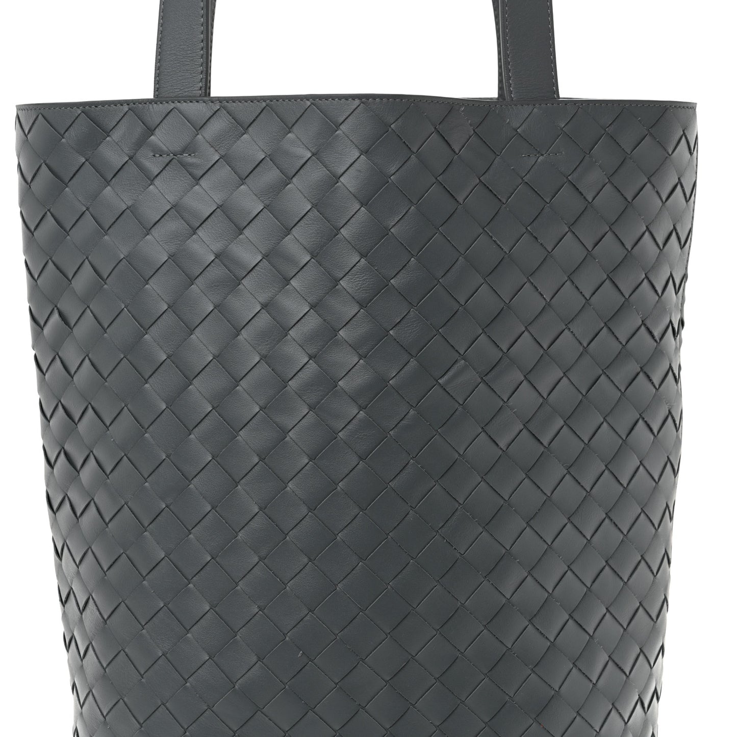 Calfskin Intrecciato Tote Bag Grey