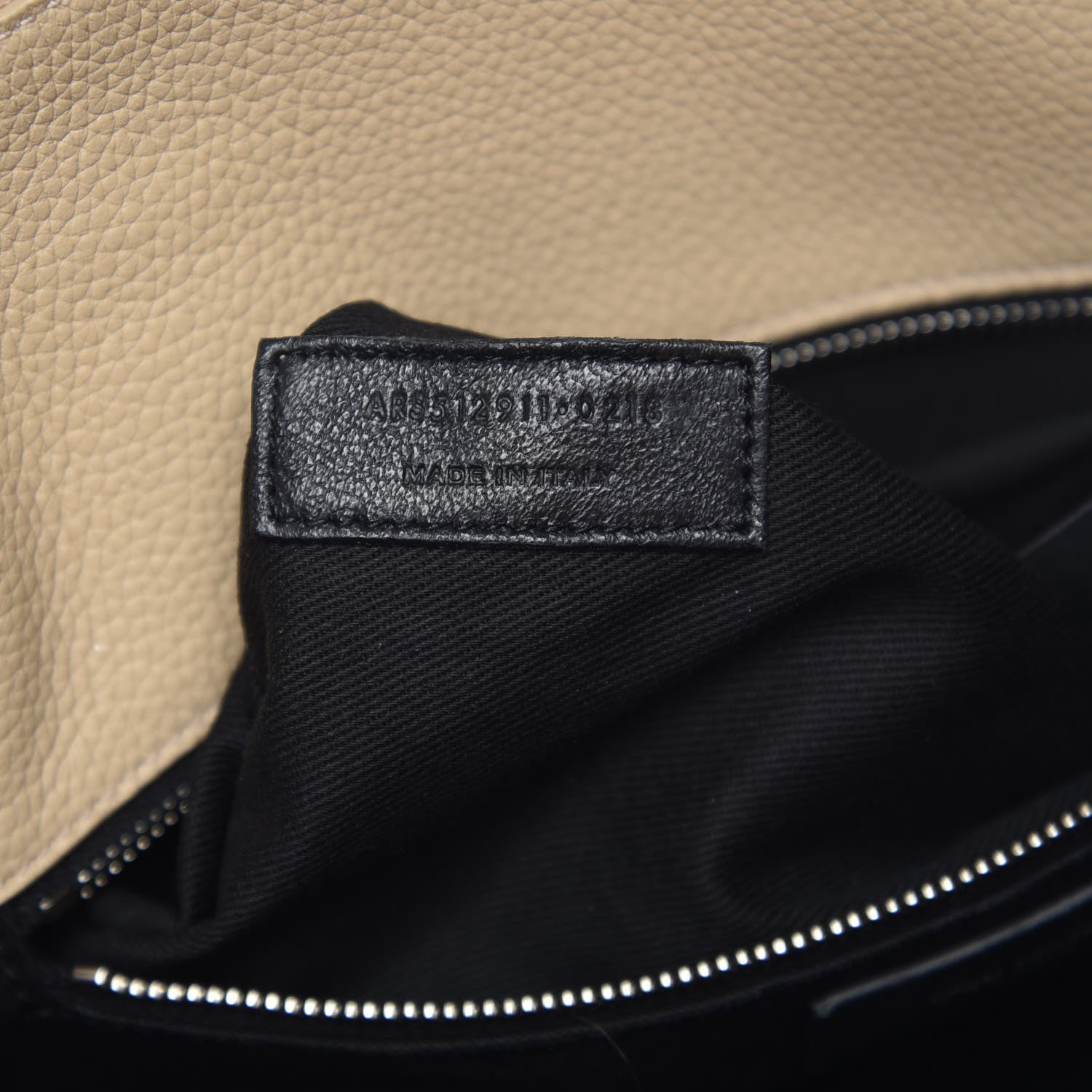 Saint Laurent Grained Calfskin Small Souple Sac De Jour Dark Beige 8 of 10