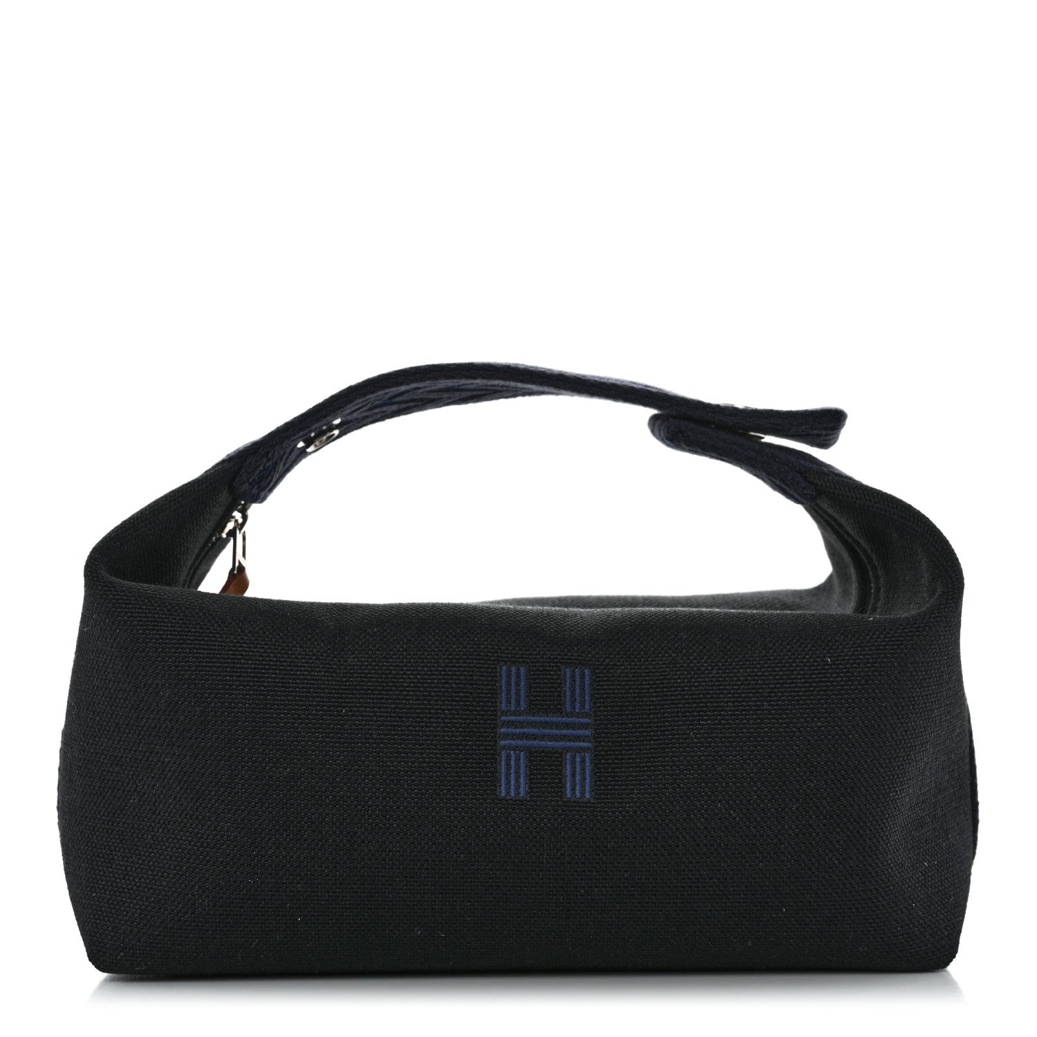 Hermes Canvas Small Bride-A-Brac Pouch Black Bleu Nuit 1 of 8
