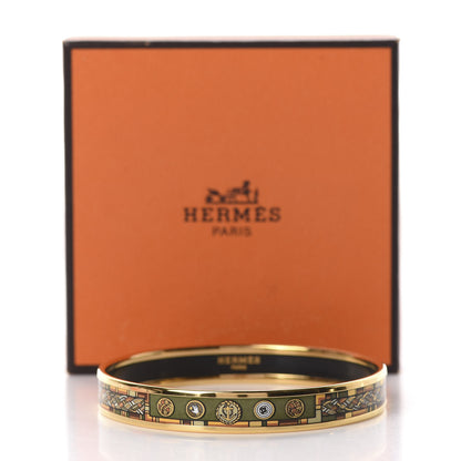 Hermes Enamel Printed Narrow Bracelet 70 6 of 6