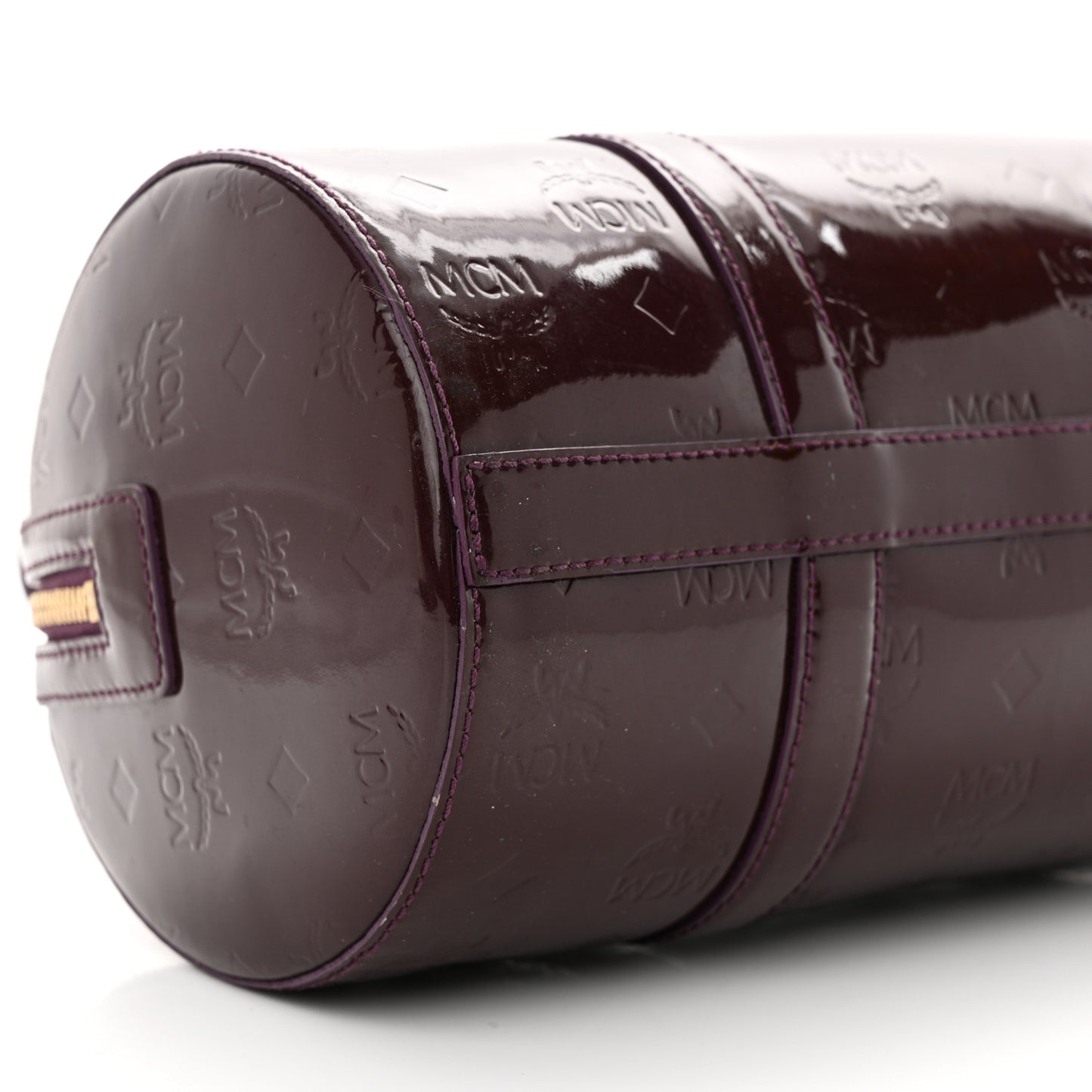 Patent Monogram Essential Barrel Bag Bordeaux
