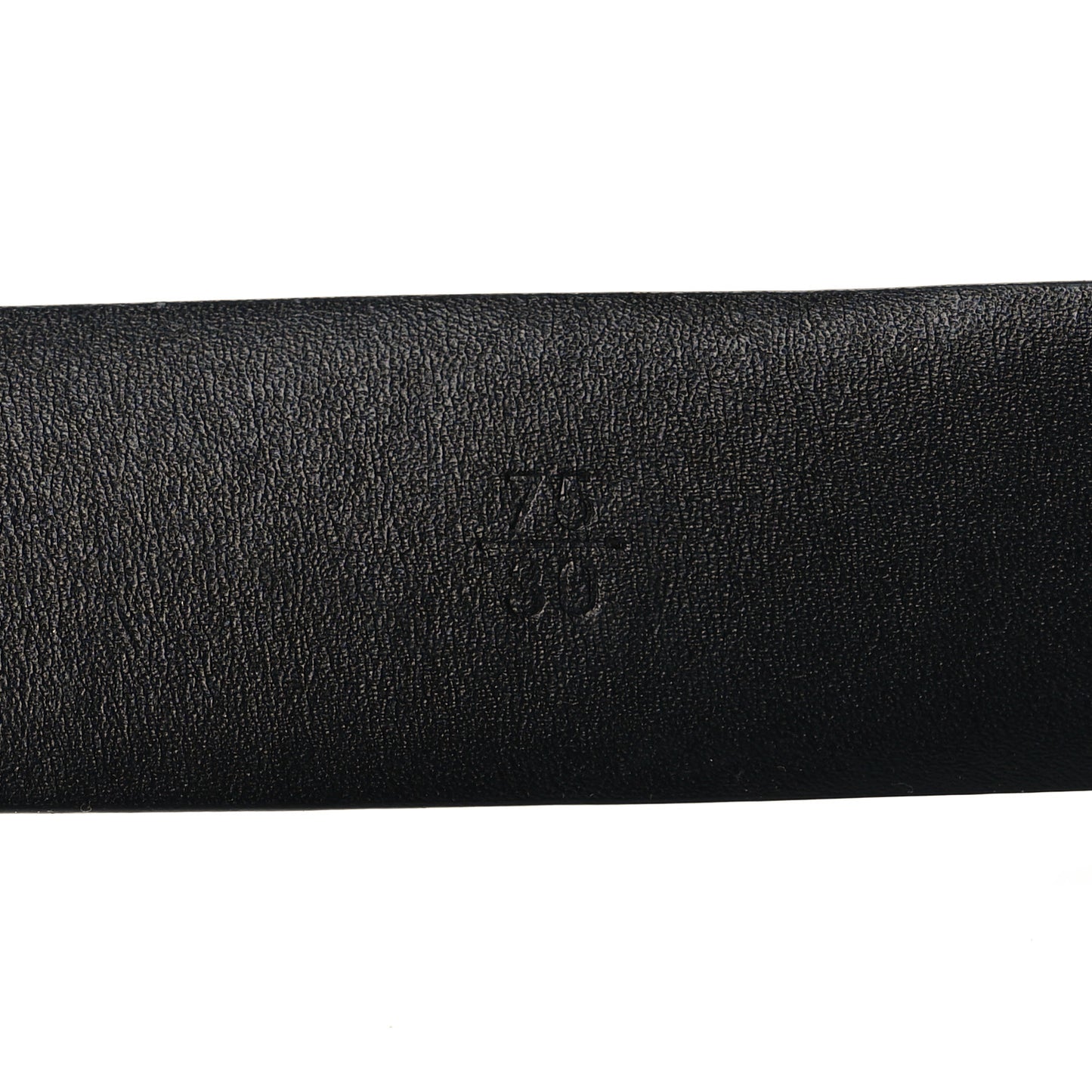 Calfskin Pearl Crystal CC Belt 75 30 Black