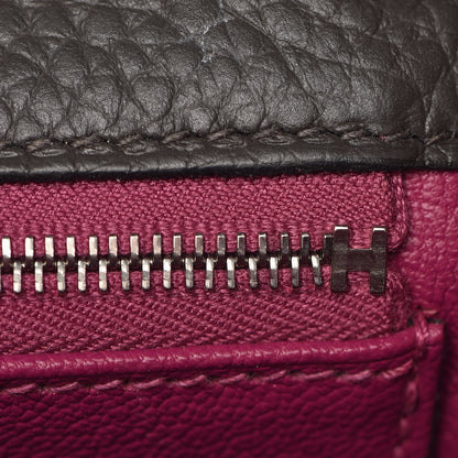 Hermes Taurillon Clemence Horseshoe Kelly Retourne 32 Graphite Tosca 19 of 41
