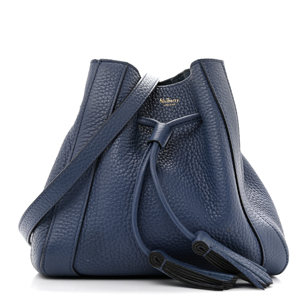 Heavy Grain Calfskin Mini Millie Steel Blue