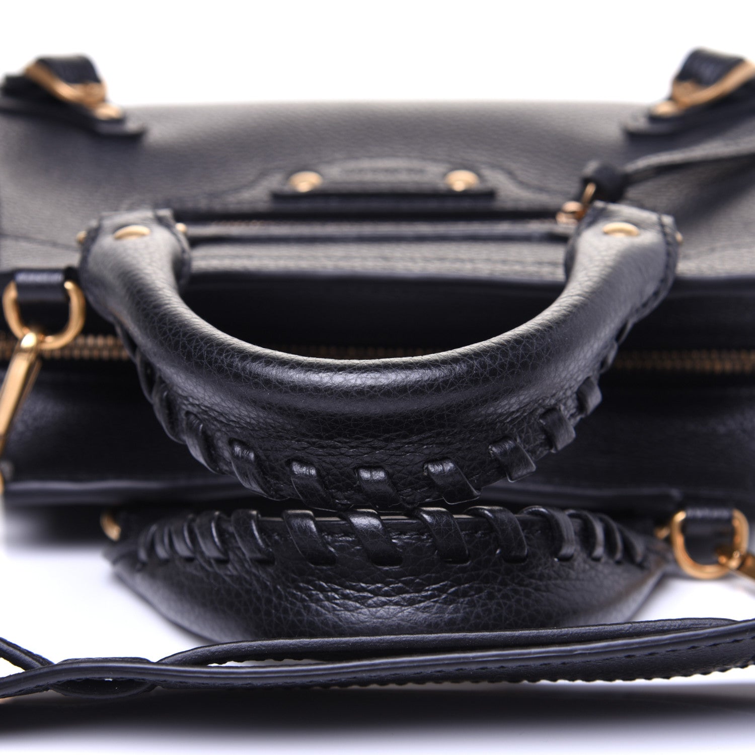 Balenciaga Grained Calfskin Neo Classic Gold Hardware Mini City Black 13 of 13