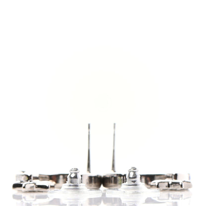 Chanel Crystal CC Starfall Earrings Silver 3 of 4