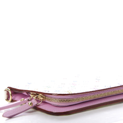 Louis Vuitton Monogram Multicolor Insolite Wallet White Litchi 5 of 12