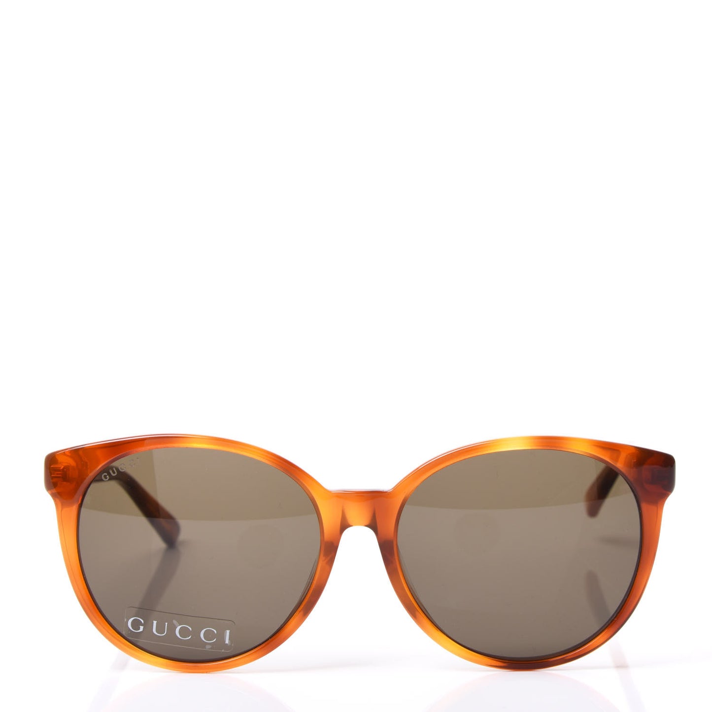 Acetate Round GG3833/FS Sunglasses Brown Mustard