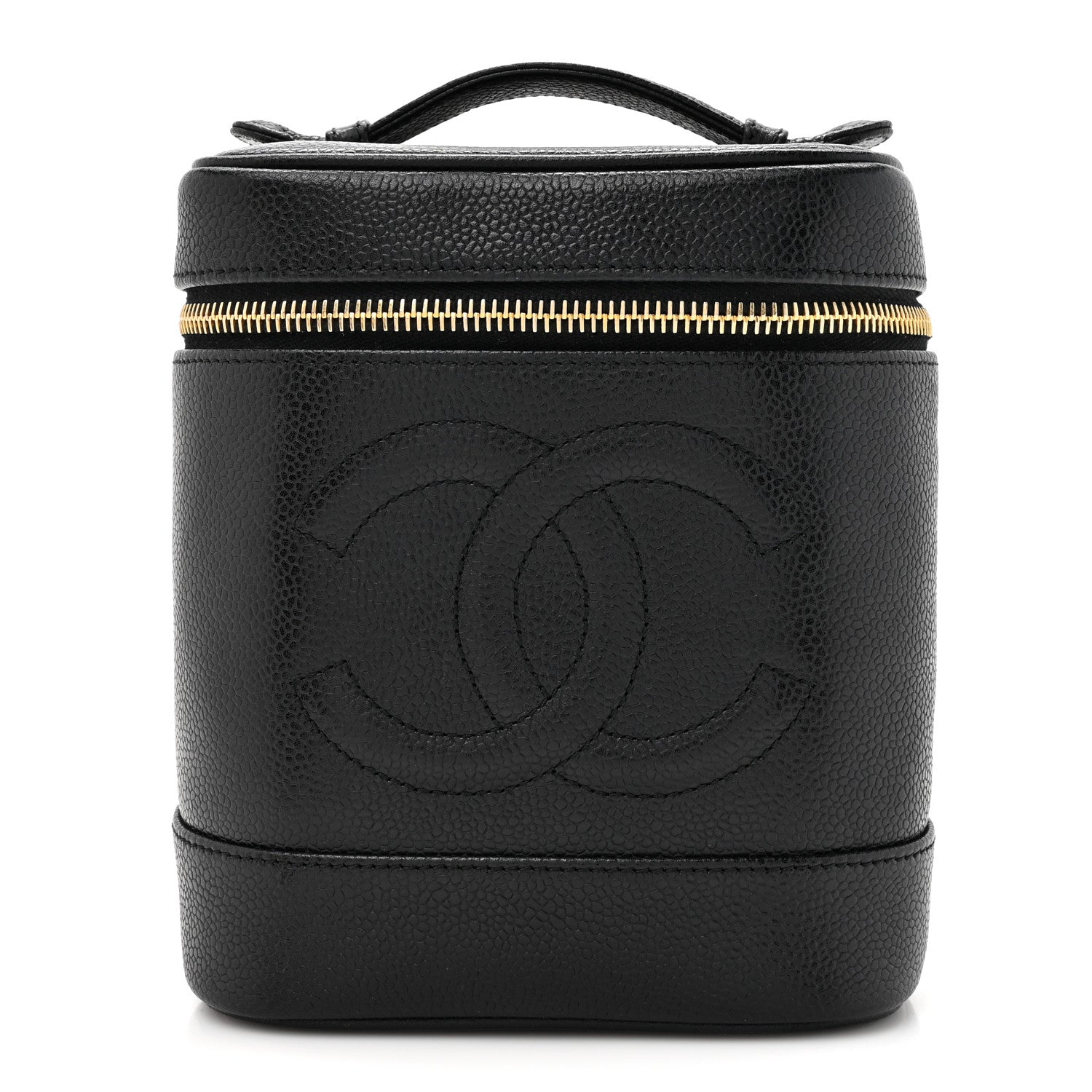 Chanel Caviar Cosmetic Vanity Bag Black 1 of 9
