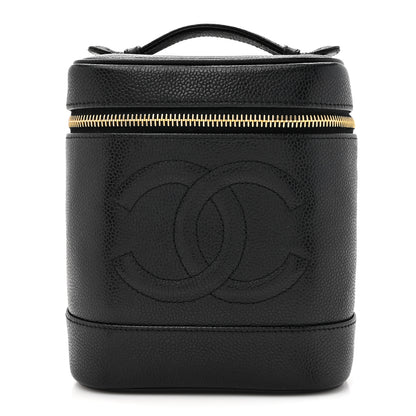 Chanel Caviar Cosmetic Vanity Bag Black 1 of 9