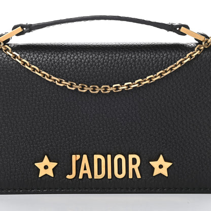 Christian Dior Grained Calfskin J'adior Clutch Black 11 of 13