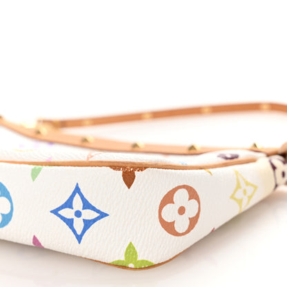 Louis Vuitton Monogram Multicolor Pochette Accessories White 10 of 11