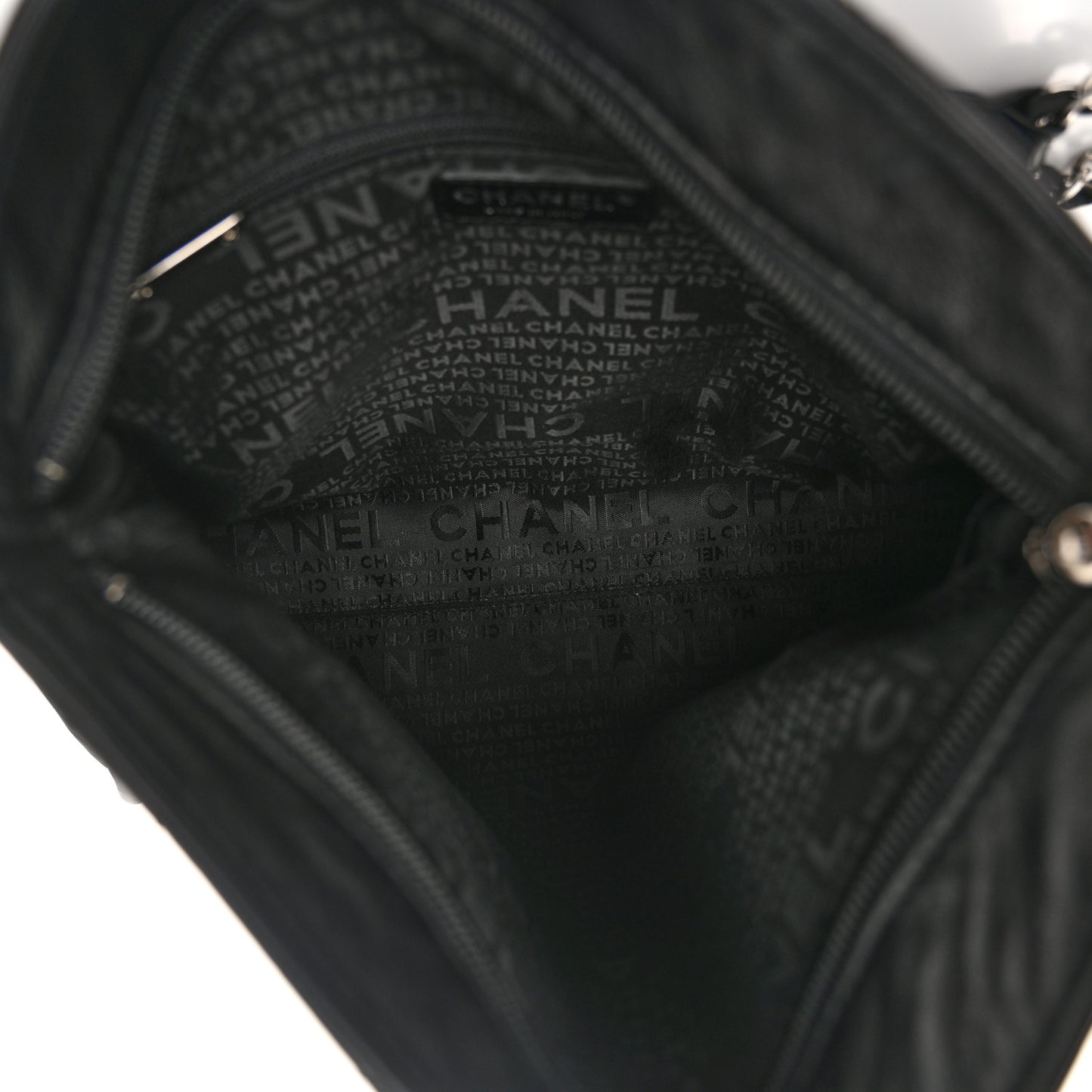 Lambskin Stitched Medium Ultimate Soft Tote Black
