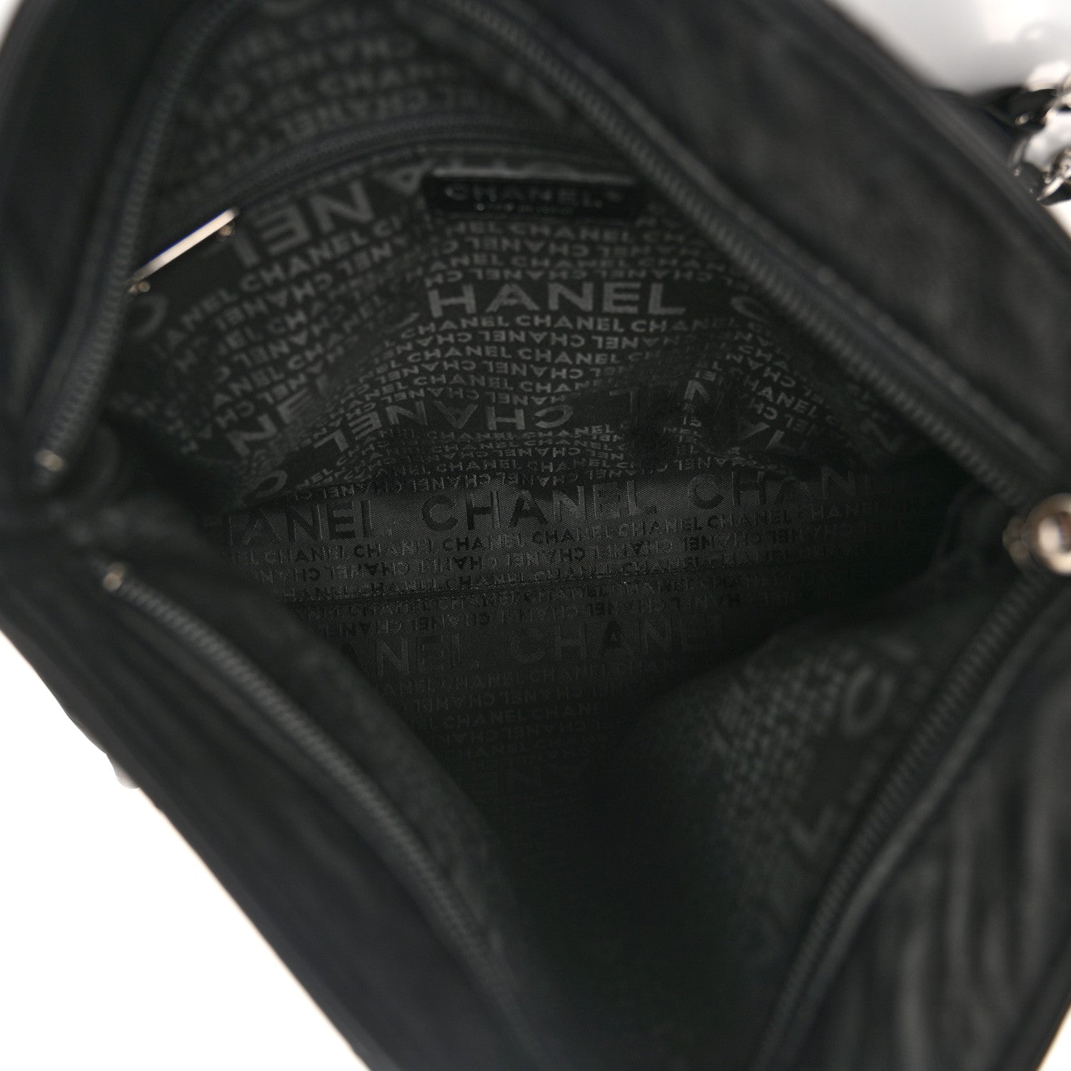 Chanel Lambskin Stitched Medium Ultimate Soft Tote Black 5 of 11