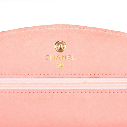Chanel Caviar Timeless CC Wallet On Chain WOC Pink 7 of 8
