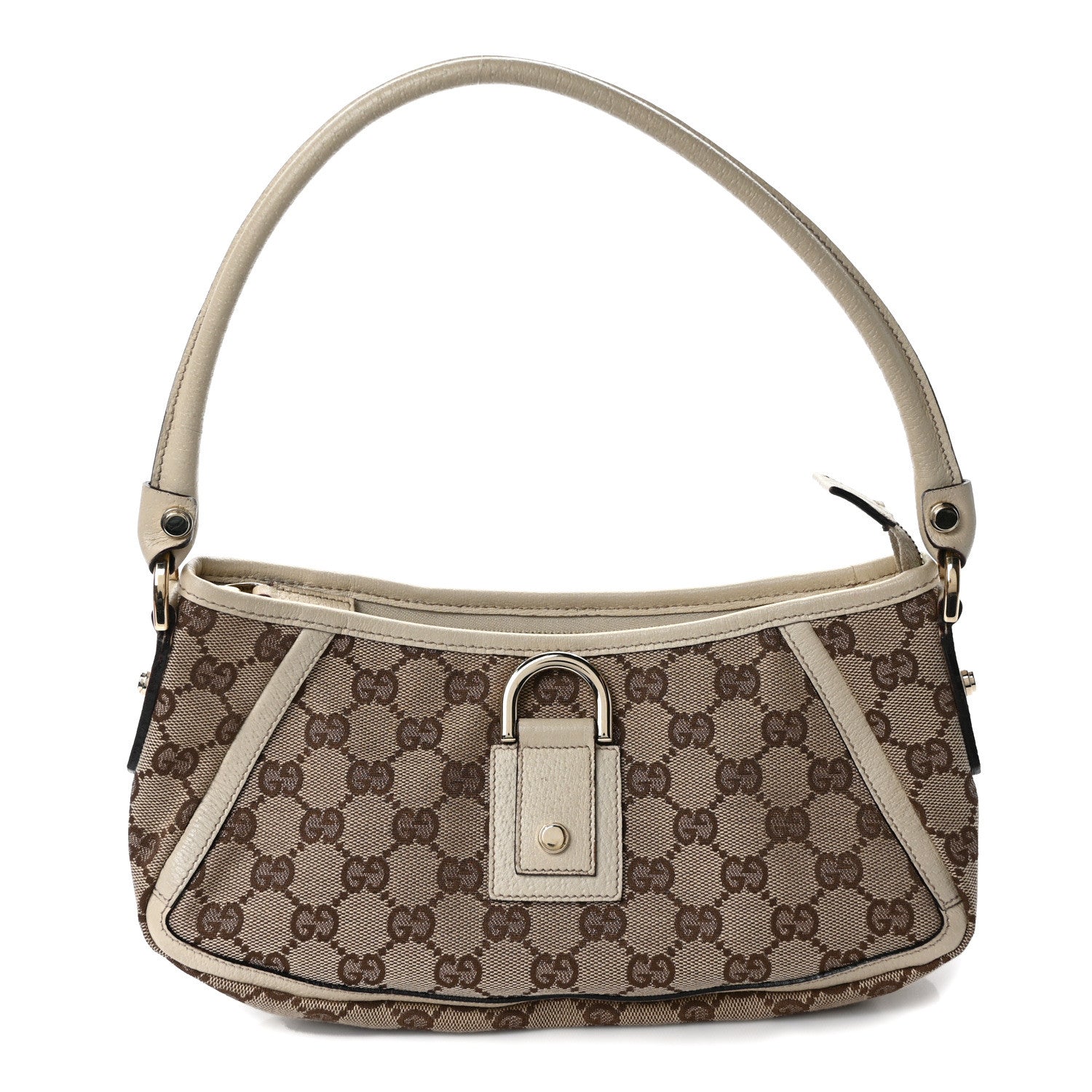 Gucci Monogram D Ring Abbey Pochette Off White 1 of 9
