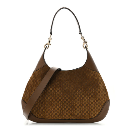 Gucci GG Suede B Medium Shoulder Bag Brown 1 of 10