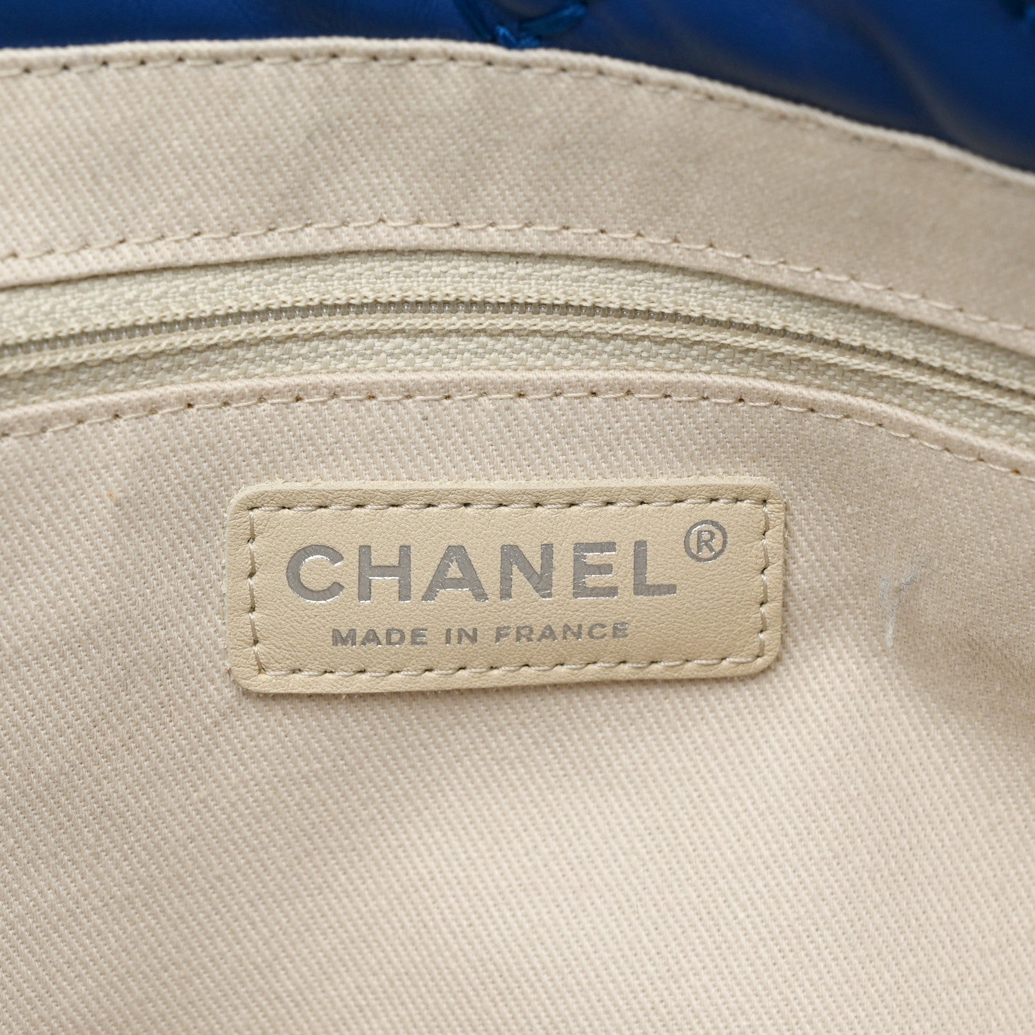Chanel Calfskin Love Me Tender Large Tote Blue 7 of 12