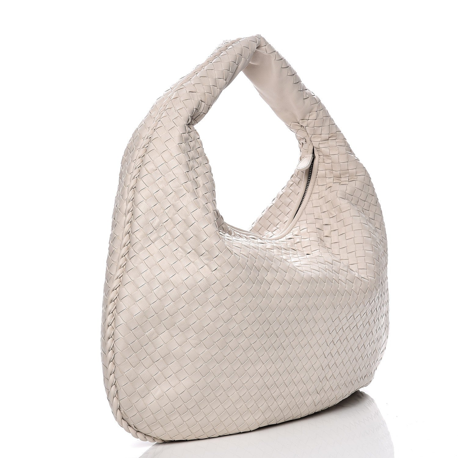 Bottega Veneta Nappa Intrecciato Maxi Veneta Hobo Mystic White 3 of 6