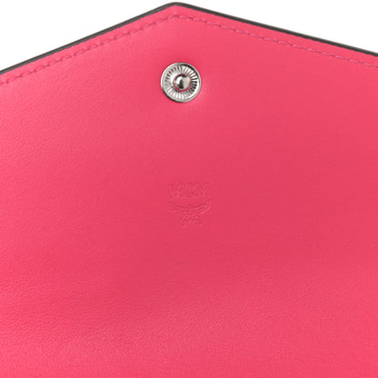 MCM Patent Monogram Continental Flap Wallet Love Potion 9 of 10
