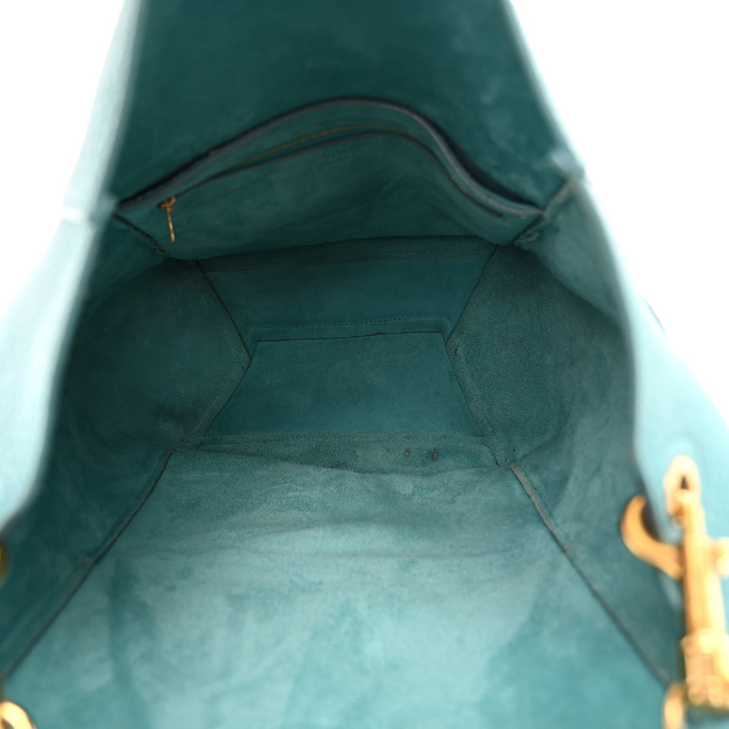 Celine Soft Grained Calfskin Sangle Bucket Bag Antarctic 5 of 11