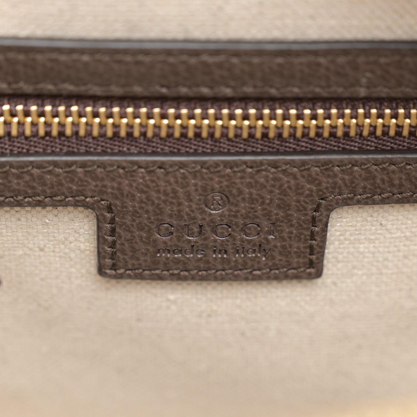 GG Supreme Monogram Web Small Ophidia Top Handle Bag Beige Ebony