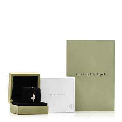 Van Cleef & Arpels 18K Yellow Gold Mother of Pearl Sweet Alhambra Butterfly Bracelet 4 of 4