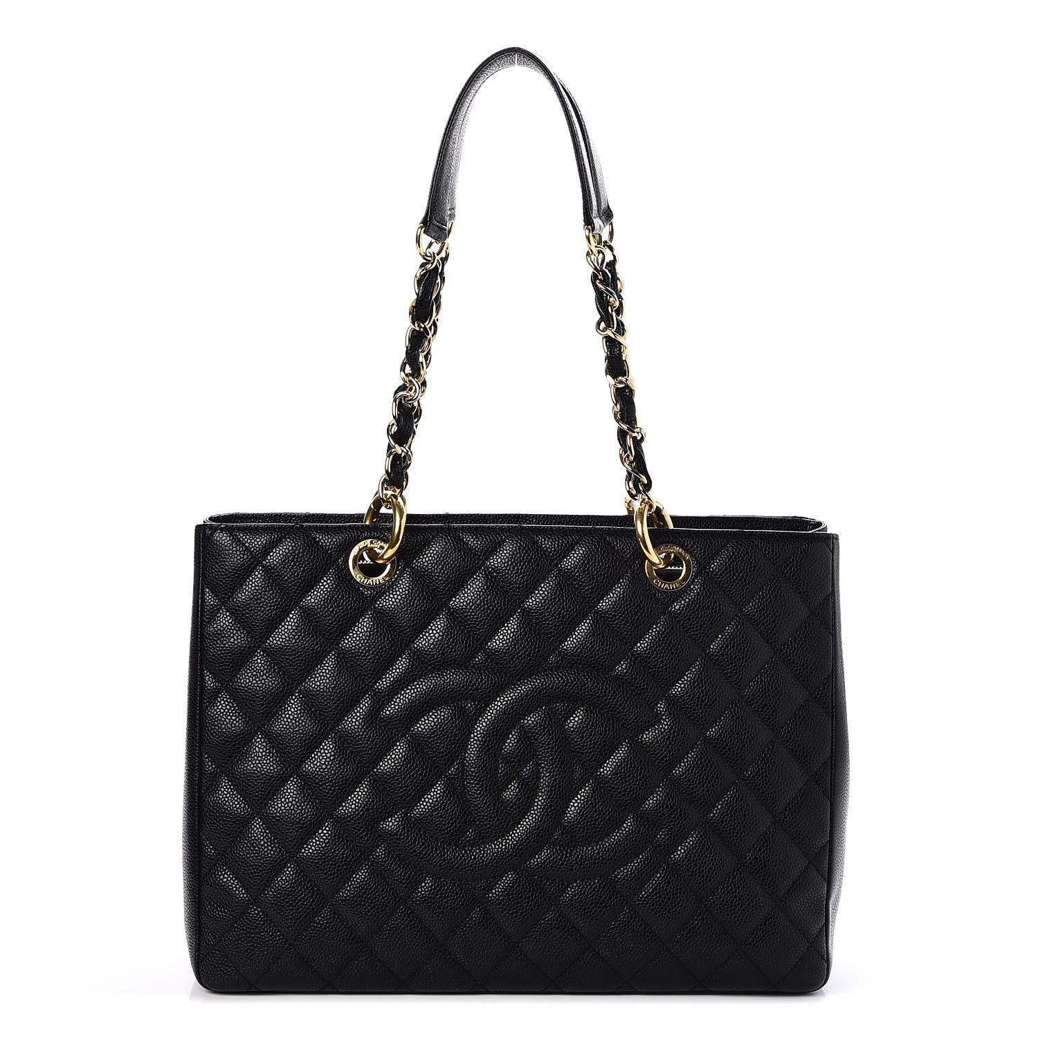 Chanel Caviar Quilted Grand Shopping Tote GST Black 1 of 7