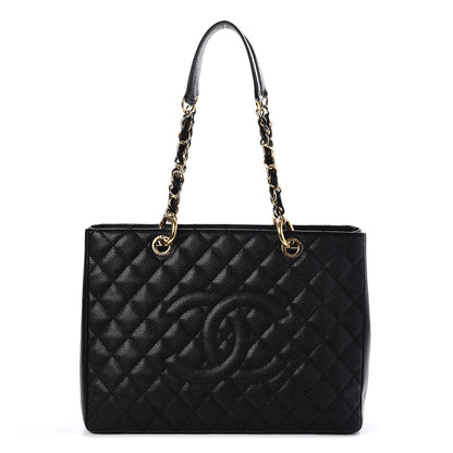 Chanel Caviar Quilted Grand Shopping Tote GST Black 1 of 7