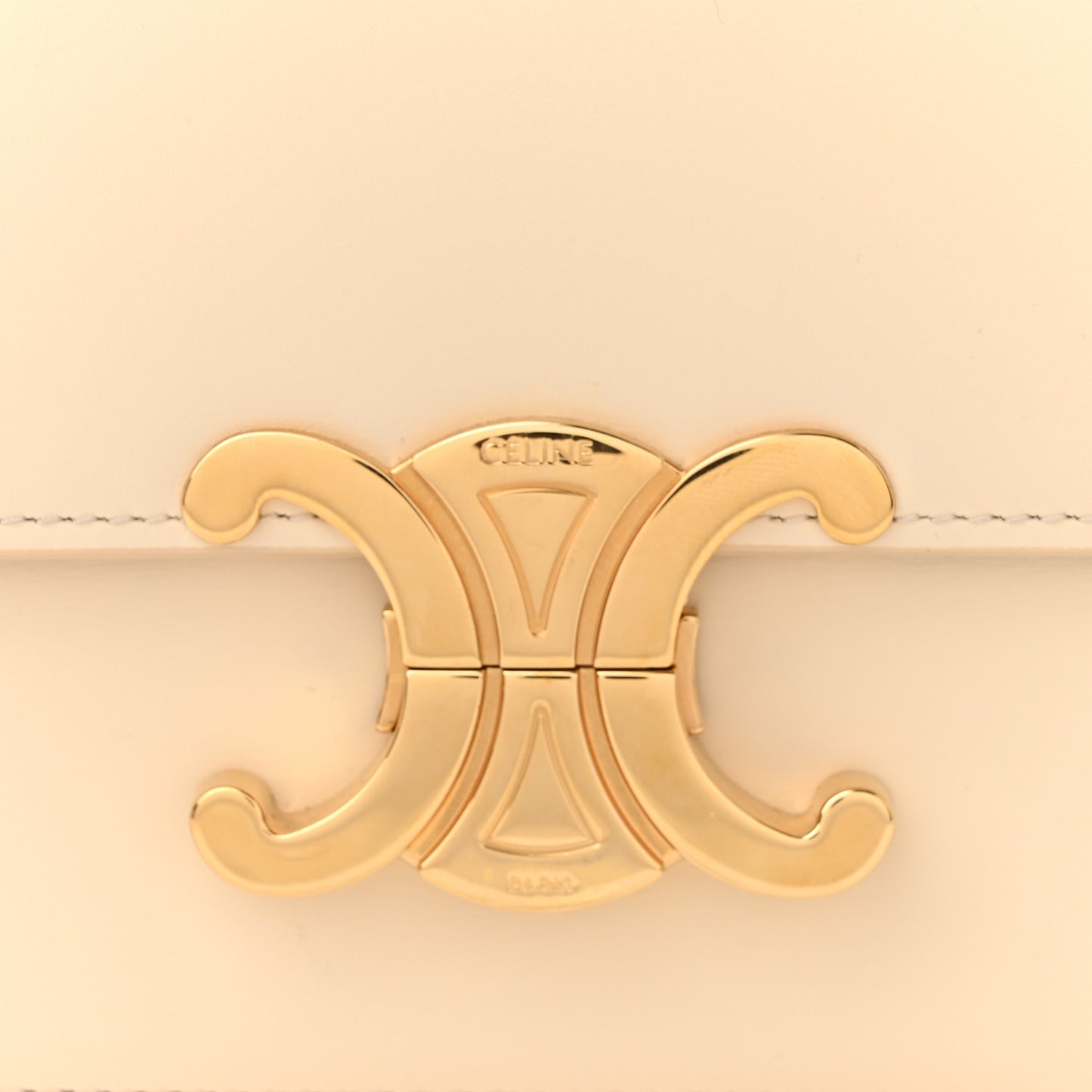 Shiny Calfskin Small Triomphe Vanilla
