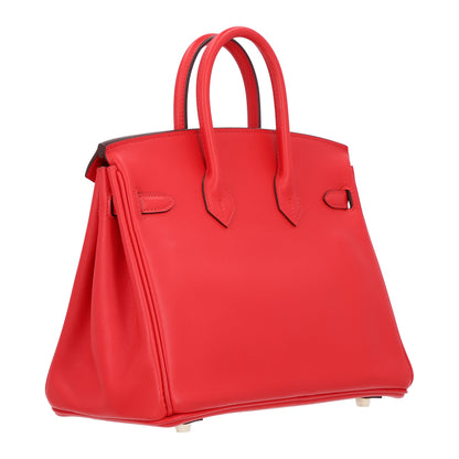 Hermes Swift Birkin 25 Rouge De Coeur 3 of 12