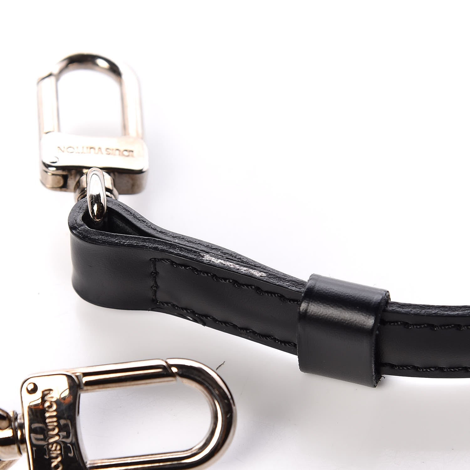 Louis Vuitton Calfskin 16mm Adjustable Shoulder Strap Black 5 of 6