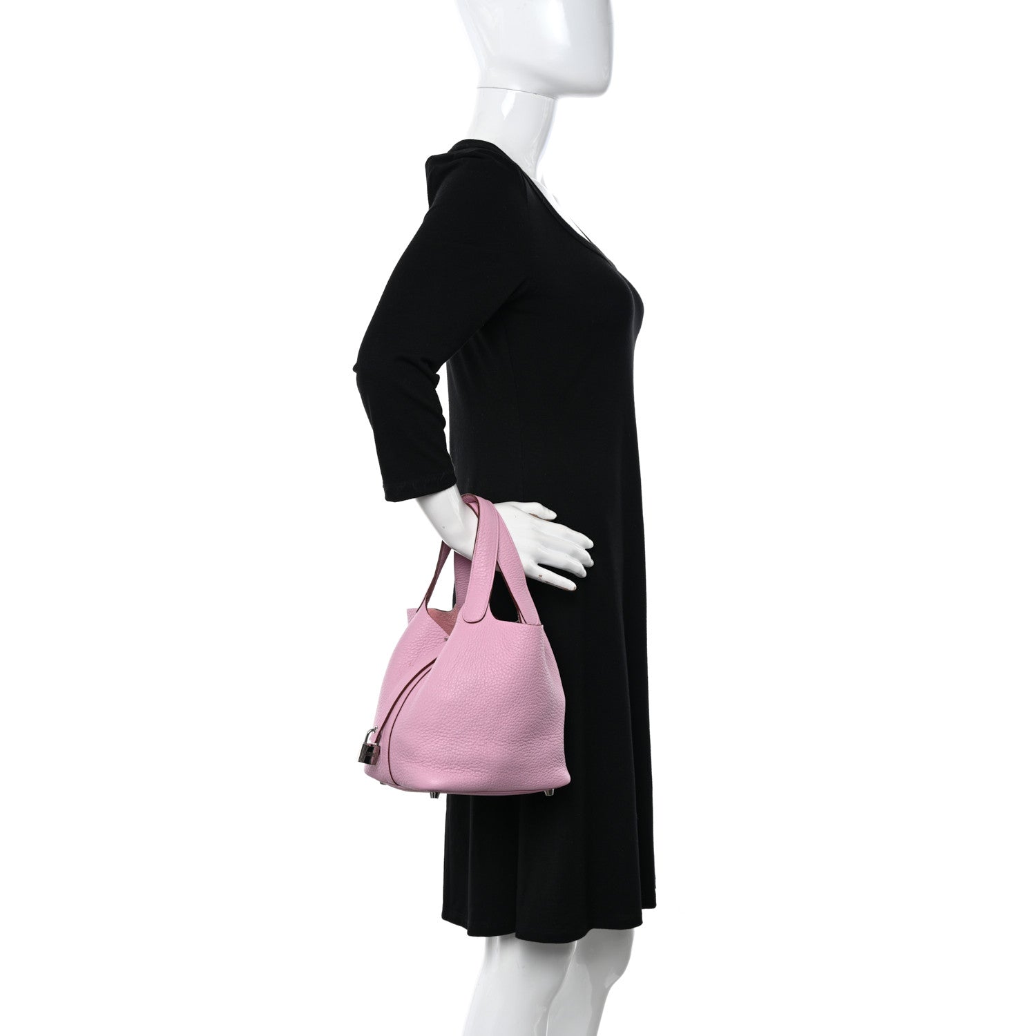 Hermes Taurillon Clemence Picotin Lock 18 PM Mauve Sylvestre 2 of 14