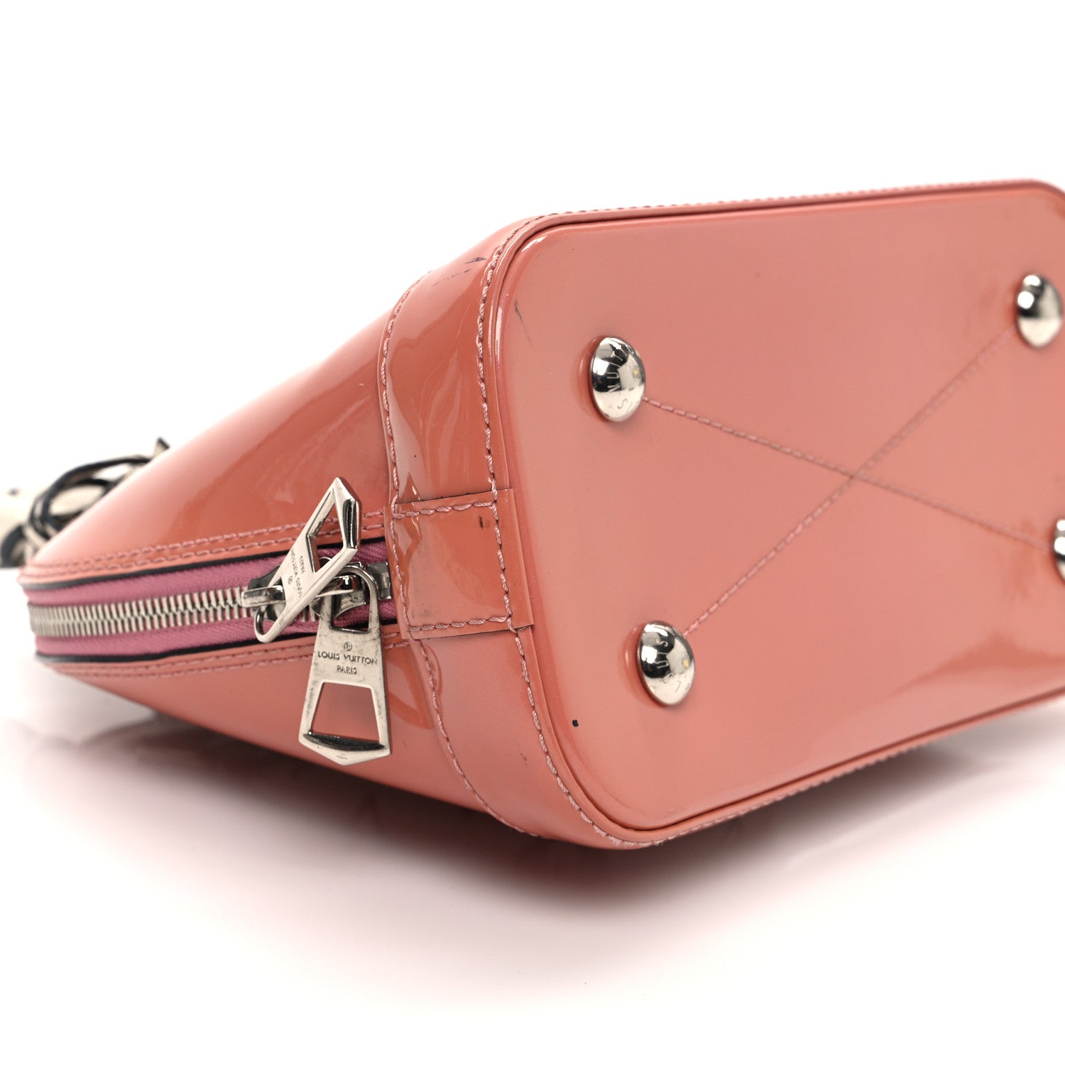 Louis Vuitton Patent Monogram Alma BB  Rose Blush 8 of 18
