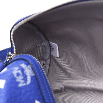 MCM Visetos Surf The Web Small Crossbody Blue 6 of 8