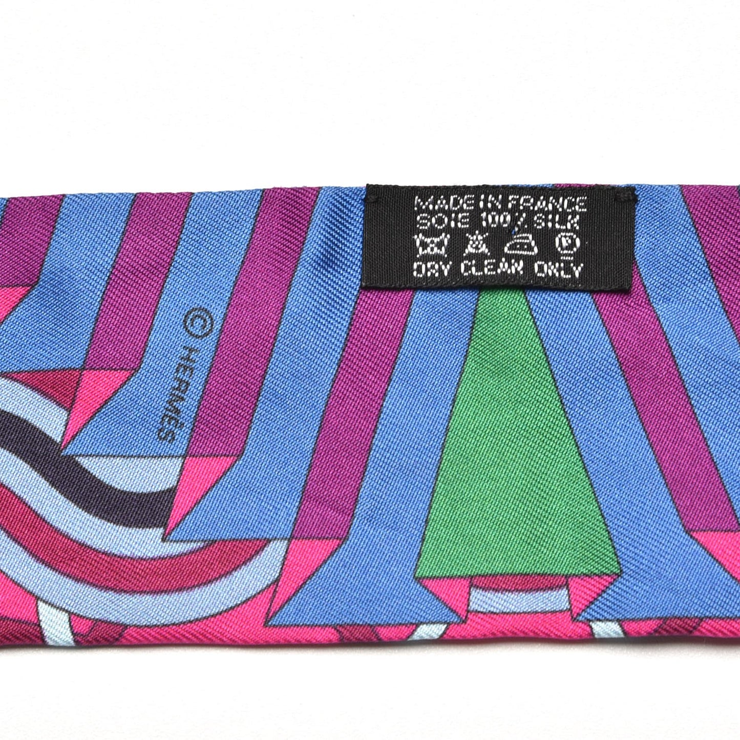 Silk Ballet Aquatique Twilly Marine Fuchsia Vert