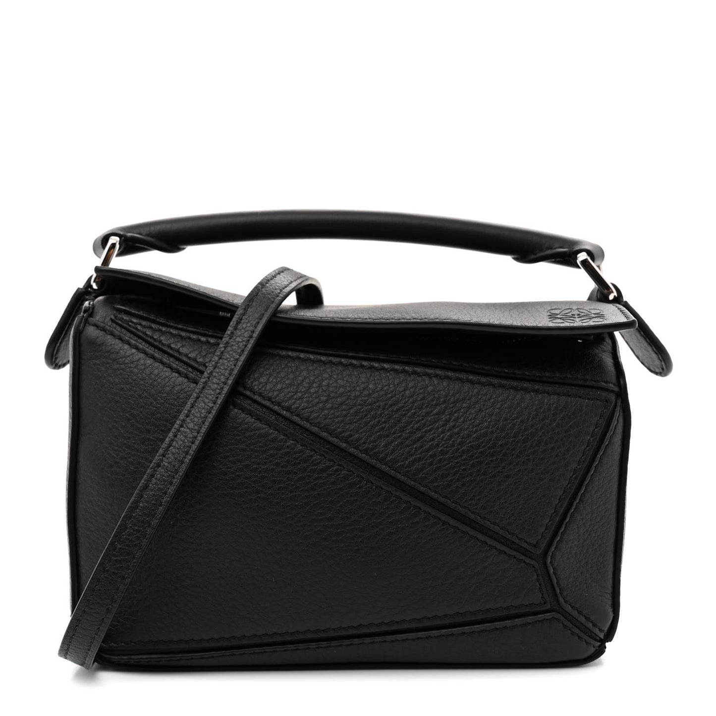 Calfskin Mini Puzzle Bag Black