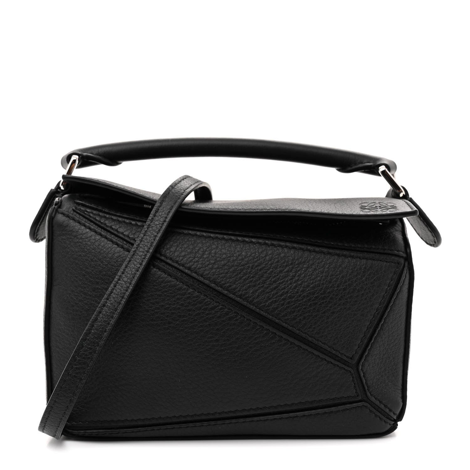 Loewe Calfskin Mini Puzzle Bag Black 1 of 11